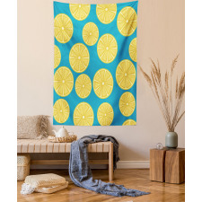 Vivid Citrus Slices Art Tapestry