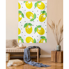 Cheery Citrus Fruits Art Tapestry