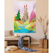 Fairytale Castle Woodland Tapestry