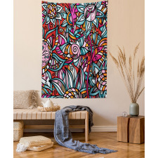 Abstract Sunflower Tapestry