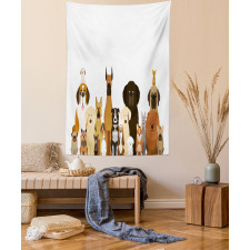 Various Breeds Funny Posing Tapestry