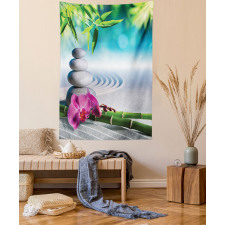 Spa Sand Orchid Flower Tapestry