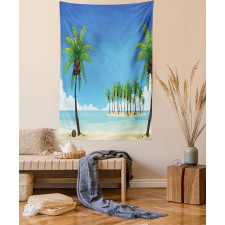 Coconut Trees in the Ocean Tapestry