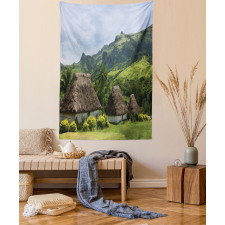 Greenland Scene Navala Village Tapestry