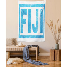 Big Bold Grunge Style Wording Tapestry