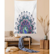 Exotic Wild Peacock Tapestry