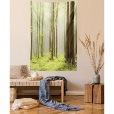 Misty Beech Forest Photo Tapestry