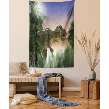 Dinosaur in the Jungle Tapestry
