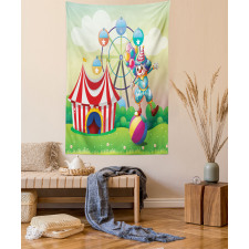 Clown Inflatable Ball Tapestry