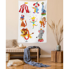 Circus Wild Animals Tapestry