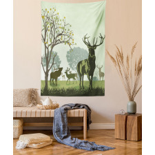 Deer and Nature Park Tapestry