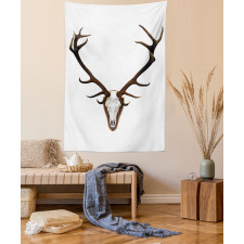 Deer Stag Bones Mounted Tapestry