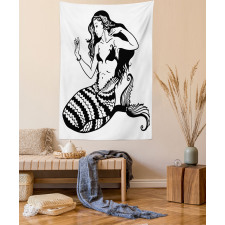 Fish Tailed Young Girl Tapestry