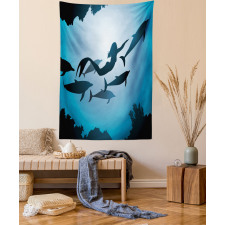 Mermaid and Dolphins Tapestry