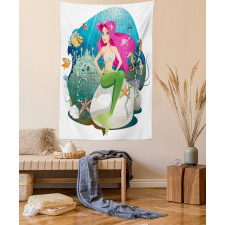 Underwater Mermaid Tapestry