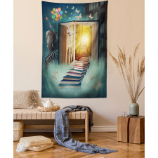Magic Book and Animals Tapestry