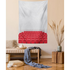 Theater Chairs Row Graphic Tapestry