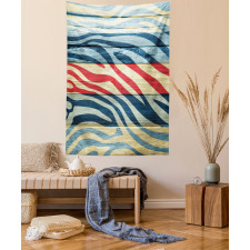 Country Zebra on Wood Tapestry