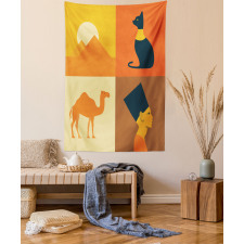 Camel Pyramids Tapestry