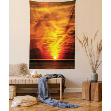 Sunset over Horizon Sea Tapestry