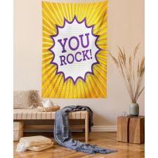 Inspirational Text Bubble Tapestry