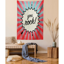 Sunbeams Halftone Graphic Tapestry