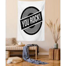 Stamp Grunge Motivational Tapestry