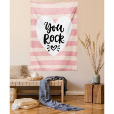 Motivational Motto Graphic Tapestry