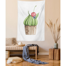 Tasty Cherry Food Graphic Tapestry