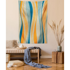 Retro Vibrant Stripes Tapestry