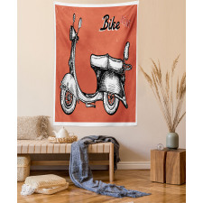 Scooter Bicycle Sign Tapestry