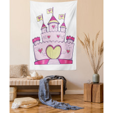 Fantasy Princess Fortress Tapestry