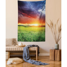 Sunset Modern View Tapestry