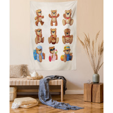 Teddy Bear Kids Design Tapestry