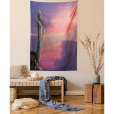 Magical Sunset Scene Tapestry