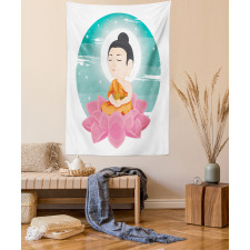 Meditation Lotus Art Tapestry