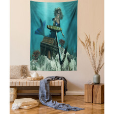 Ocean Mythical Pirate Tapestry