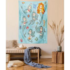 Marine Creatures Art Tapestry