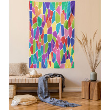Irregular Colorful Cells Tapestry