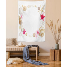 Seashells Flower Star Tapestry