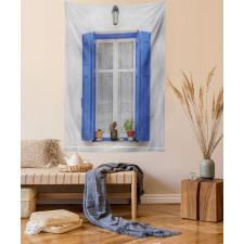 Shutters Flowers Window Tapestry