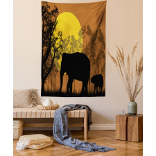 Animals and Trees Tapestry