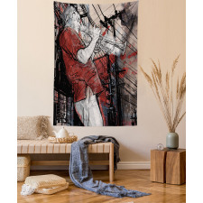Grunge Jazz Musician Tapestry