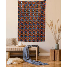 Tribal Geometric Motifs Tapestry