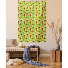 Summer Sunflowers Art Tapestry