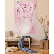 Tree Branch with Flowers Tapestry