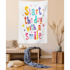 Start the Day with a Smile Tapestry