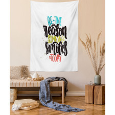 Funky Positive Calligraphy Tapestry