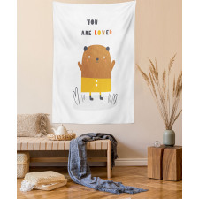 You are Loved and Doodle Bear Tapestry