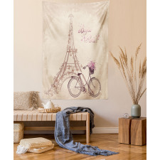 French Eiffel Tower Tapestry